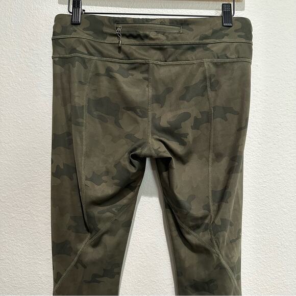Lululemon Run Inspire Crop II Camo Fatigue Leggings SZ 6 - Picture 6 of 12